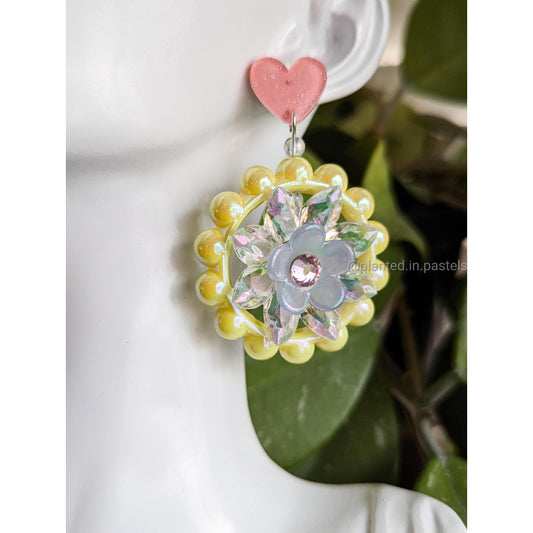Star flower earrings